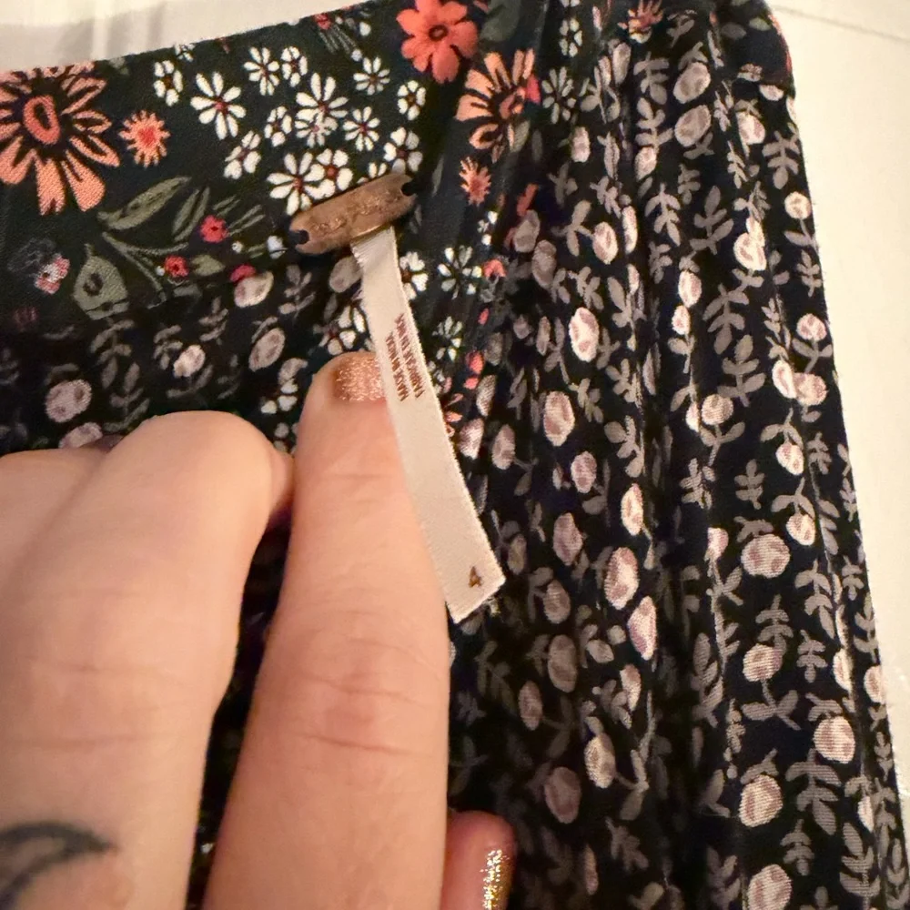 NWOT Free People Esmeralda Mixed-Print Midi Wrap Skirt - Picture 5 of 6